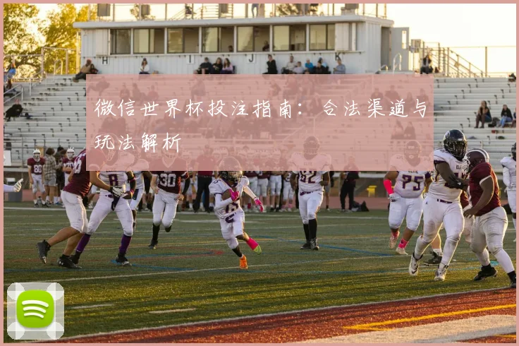 微信世界杯投注指南:合法渠道与玩法解析